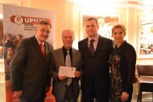 West Kent Freemasons representatives present a cheque for £5000 to David and Vanessa Gold